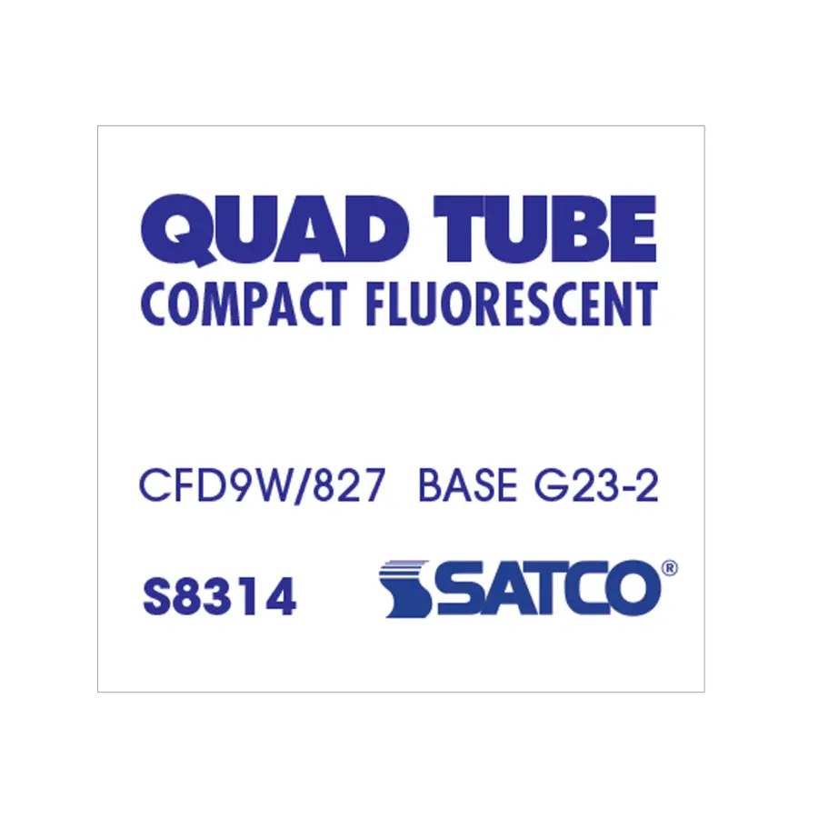 9 Watt - pin-based Double Twin Compact Fluorescent - 2700K - 82 CRI - G23-2 base - Image 6