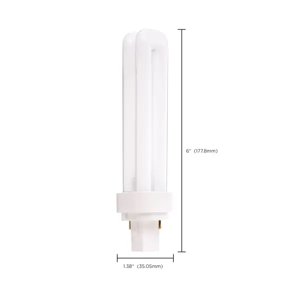 18 Watt - pin-based Compact Fluorescent - 2700K - 82 CRI - G24d-2 base - Image 8