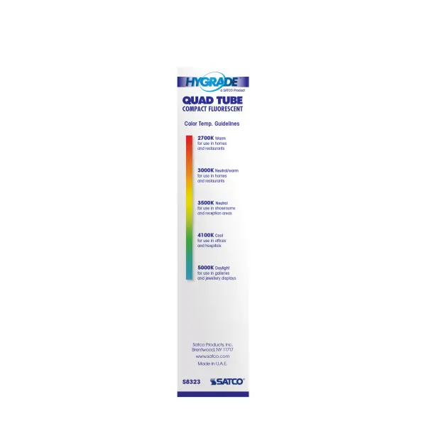 18 Watt - pin-based Compact Fluorescent - 3500K - 82 CRI - G24d-2 base - Image 4