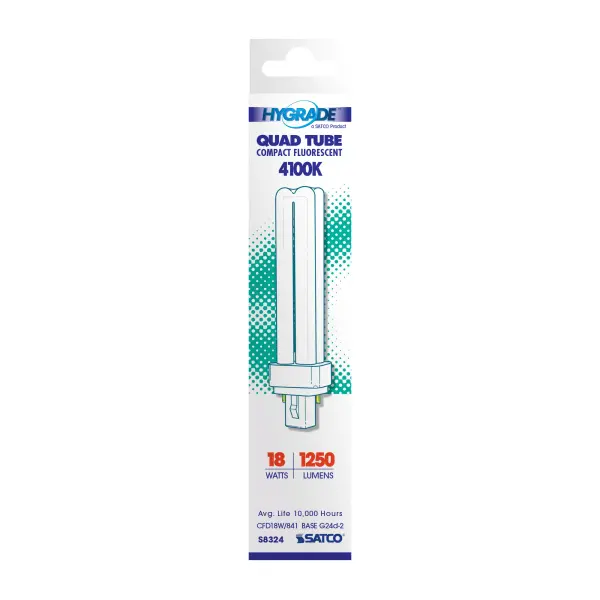 18 Watt - pin-based Compact Fluorescent - 4100K - 82 CRI - G24d-2 base - Image 3