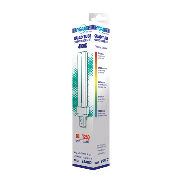 18 Watt - pin-based Compact Fluorescent - 4100K - 82 CRI - G24d-2 base - Image 6