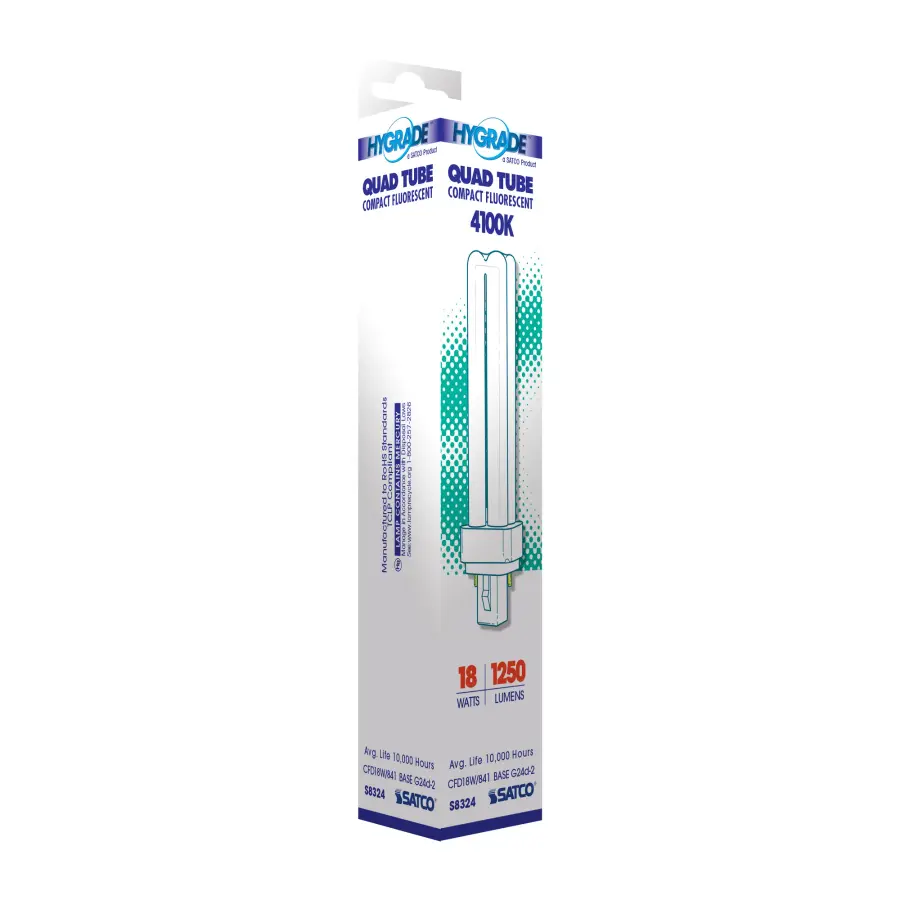 18 Watt - pin-based Compact Fluorescent - 4100K - 82 CRI - G24d-2 base - Image 7