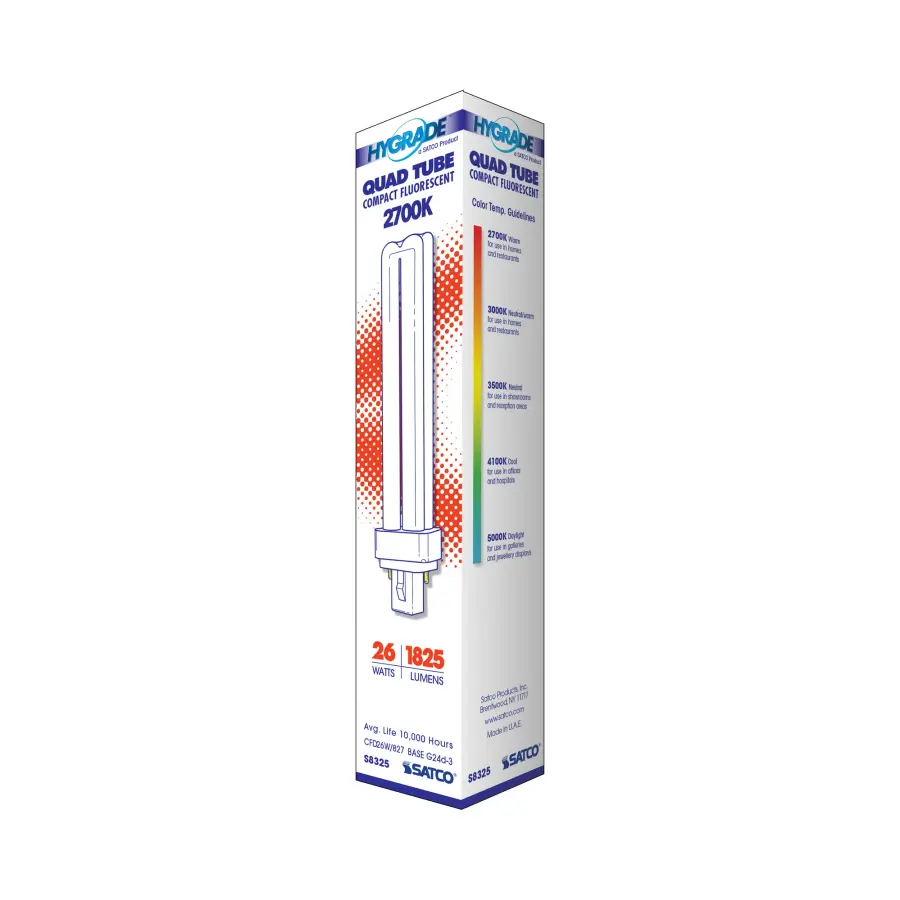 26 Watt - pin-based Compact Fluorescent - 2700K - 82 CRI - G24d-3 base - Image 7