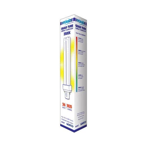 26 Watt - pin-based Compact Fluorescent - 3500K - 82 CRI - G24d-3 base - Image 6