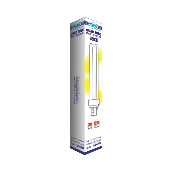 26 Watt - pin-based Compact Fluorescent - 3500K - 82 CRI - G24d-3 base - Image 7