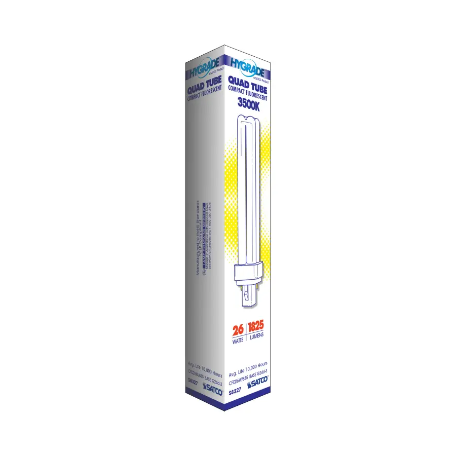 26 Watt - pin-based Compact Fluorescent - 3500K - 82 CRI - G24d-3 base - Image 7