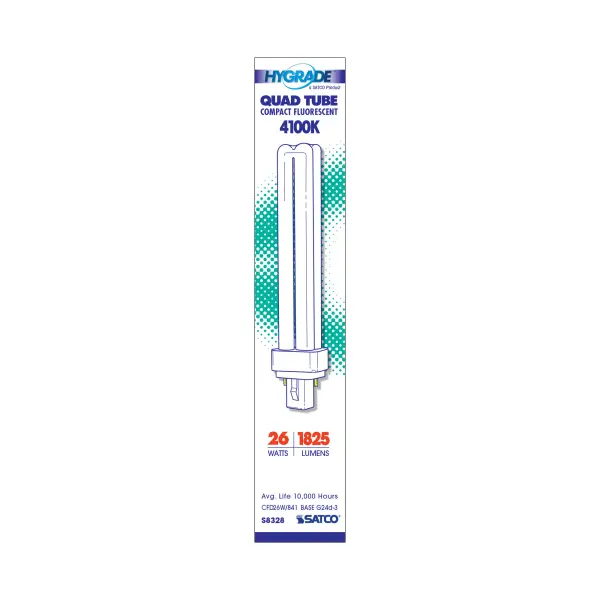 26 Watt - pin-based Compact Fluorescent - 4100K - 82 CRI - G24d-3 base - Image 3