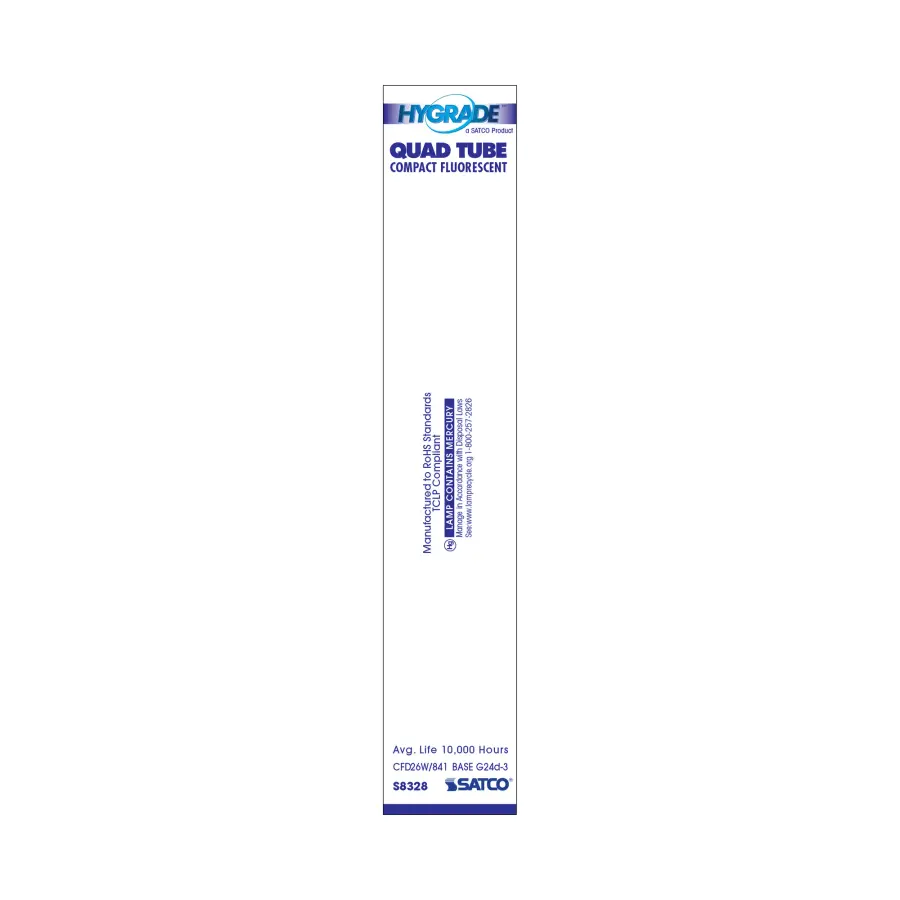 26 Watt - pin-based Compact Fluorescent - 4100K - 82 CRI - G24d-3 base - Image 4