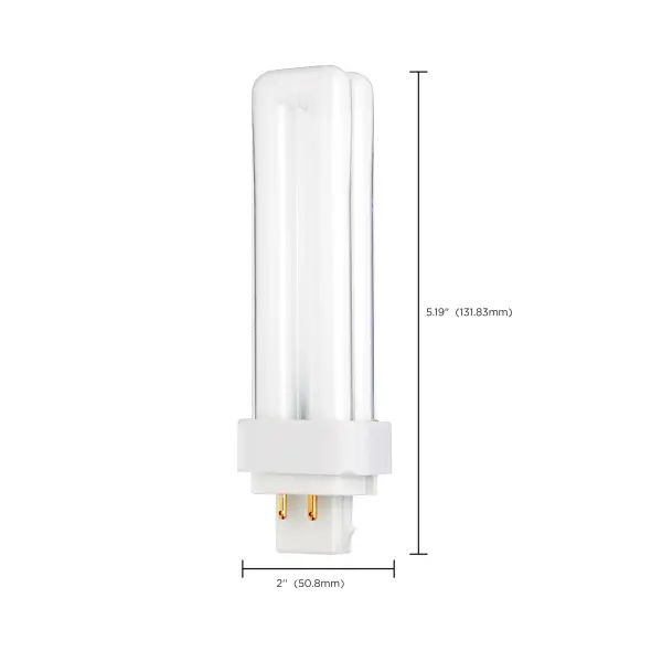 13 Watt - pin-based Compact Fluorescent - 3000K - 82 CRI - G24Q-1 (4-Pin) base - Image 8