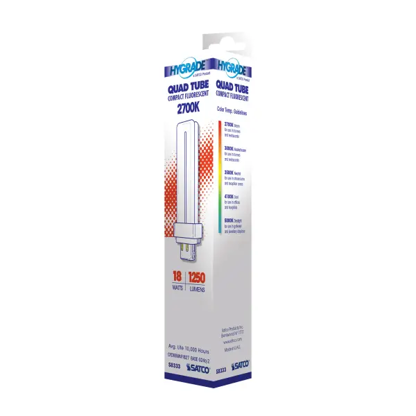 18 Watt - pin-based Compact Fluorescent - 2700K - 82 CRI - G24Q-2 (4-Pin) base - Image 6