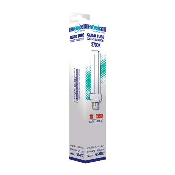 18 Watt - pin-based Compact Fluorescent - 4100K - 82 CRI - G24Q-2 (4-Pin) base - Image 7