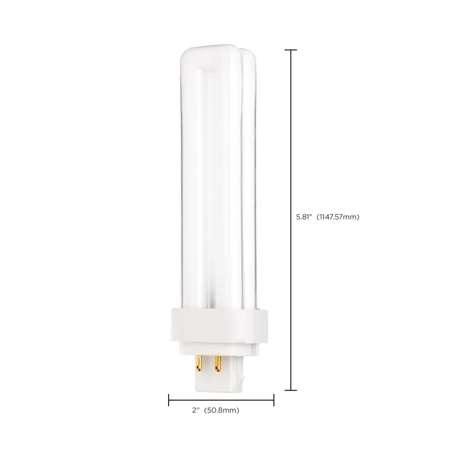 18 Watt - pin-based Compact Fluorescent - 4100K - 82 CRI - G24Q-2 (4-Pin) base - Image 8