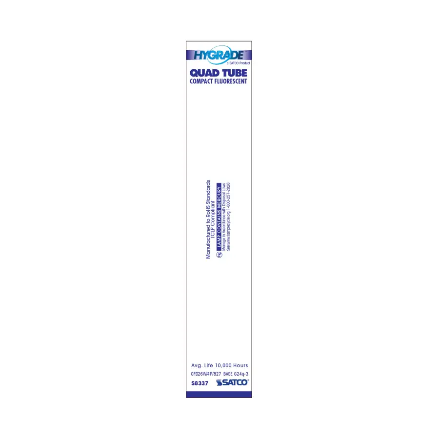 26 Watt - pin-based Compact Fluorescent - 2700K - 82 CRI - G24Q-3 (4-Pin) base - Image 4