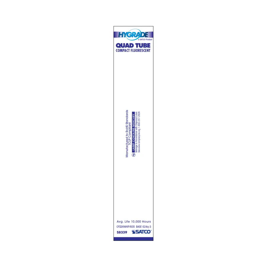 26 Watt - pin-based Compact Fluorescent - 3500K - 82 CRI - G24Q-3 (4-Pin) base - Image 4