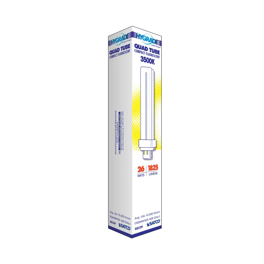 26 Watt - pin-based Compact Fluorescent - 3500K - 82 CRI - G24Q-3 (4-Pin) base - Image 7
