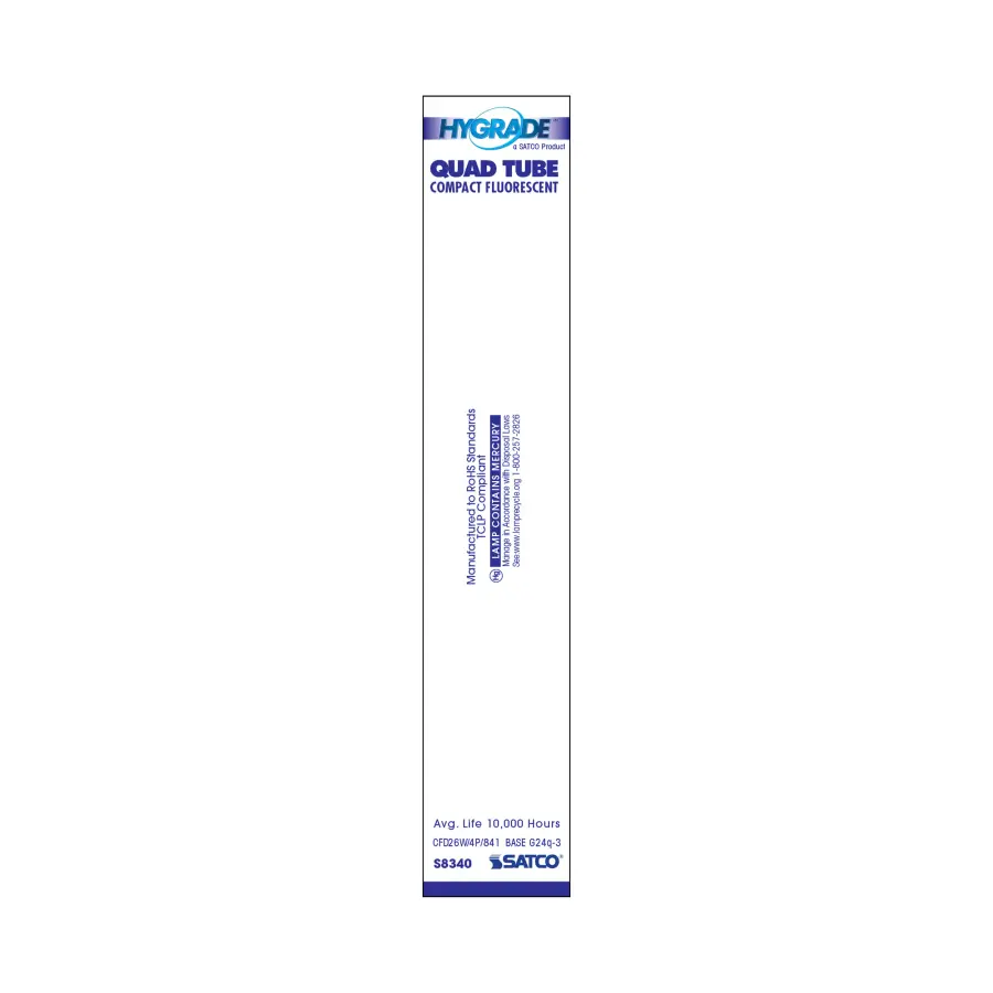 26 Watt - pin-based Compact Fluorescent - 4100K - 82 CRI - G24Q-3 (4-Pin) base - Image 4