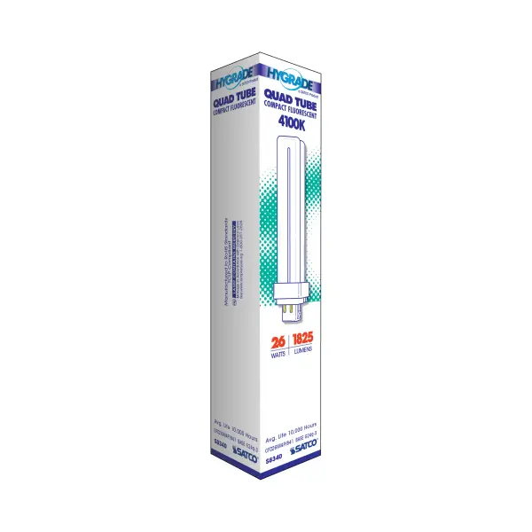 26 Watt - pin-based Compact Fluorescent - 4100K - 82 CRI - G24Q-3 (4-Pin) base - Image 7