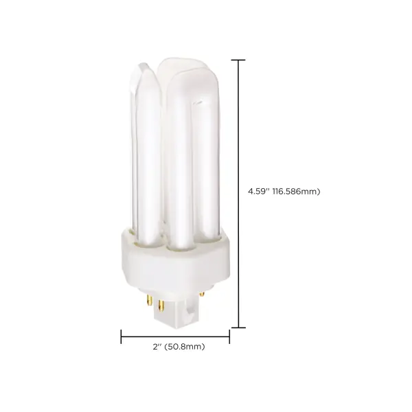 18 Watt - pin-based Compact Fluorescent - 3000K - 82 CRI - GX24q-2 (4-Pin) base - Image 9