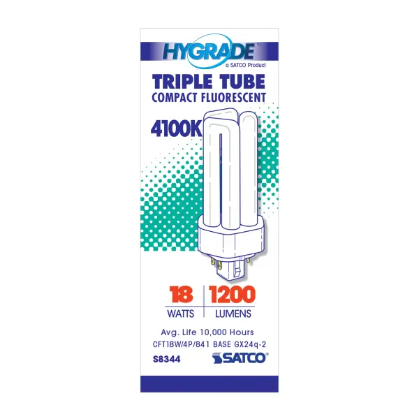18 Watt - pin-based Compact Fluorescent - 4100K - 82 CRI - GX24q-2 (4-Pin) base - alternate view