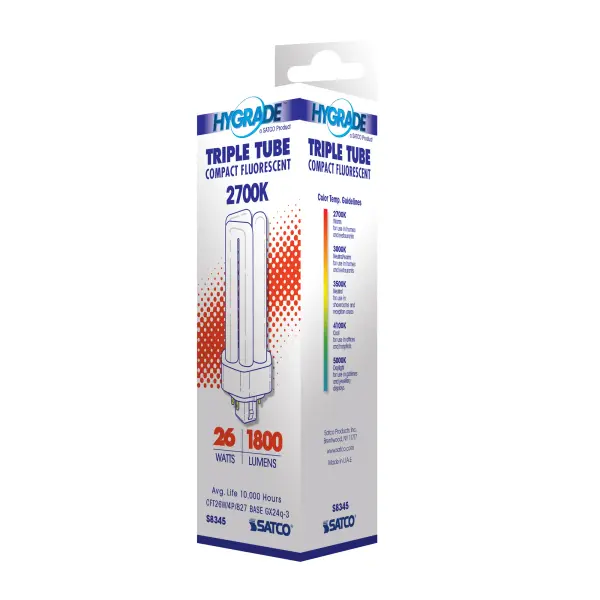 26 Watt - pin-based Compact Fluorescent - 2700K - 82 CRI - GX24q-3 (4-Pin) base - Image 6