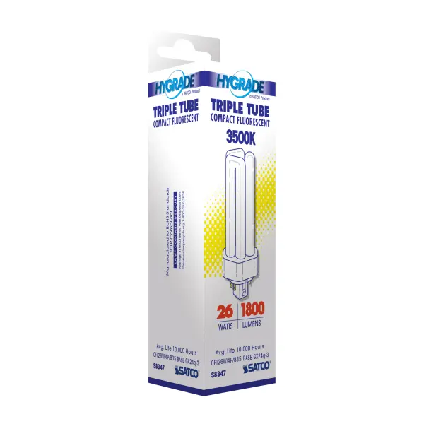 26 Watt - pin-based Compact Fluorescent - 3500K - 82 CRI - GX24q-3 (4-Pin) base - Image 7