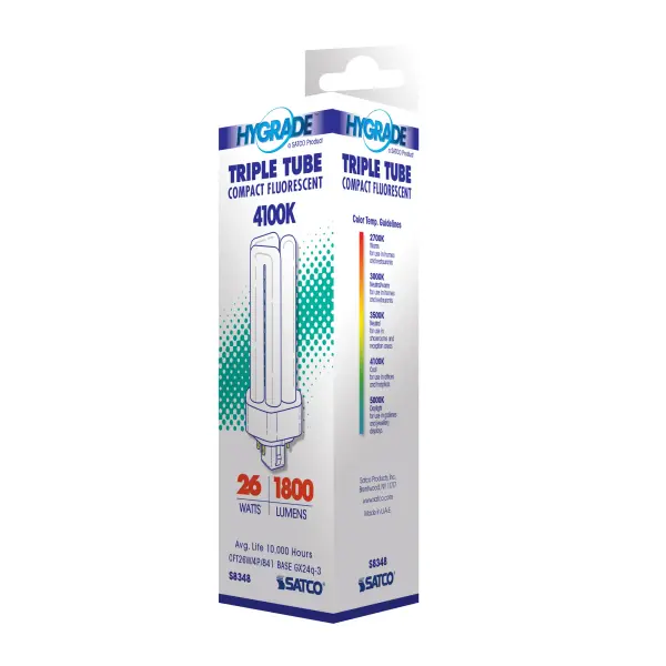 26 Watt - pin-based Compact Fluorescent - 4100K - 82 CRI - GX24q-3 (4-Pin) base - Image 6