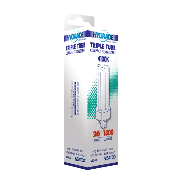 26 Watt - pin-based Compact Fluorescent - 4100K - 82 CRI - GX24q-3 (4-Pin) base - Image 7