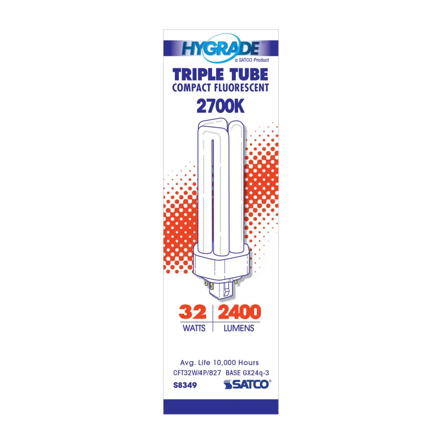 32 Watt - pin-based Compact Fluorescent - 2700K - 82 CRI - GX24q-3 (4-Pin) base - Image 2