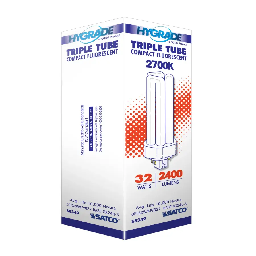 32 Watt - pin-based Compact Fluorescent - 2700K - 82 CRI - GX24q-3 (4-Pin) base - Image 7
