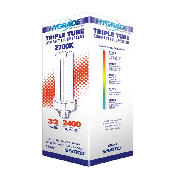 32 Watt - pin-based Compact Fluorescent - 2700K - 82 CRI - GX24q-3 (4-Pin) base - Image 8