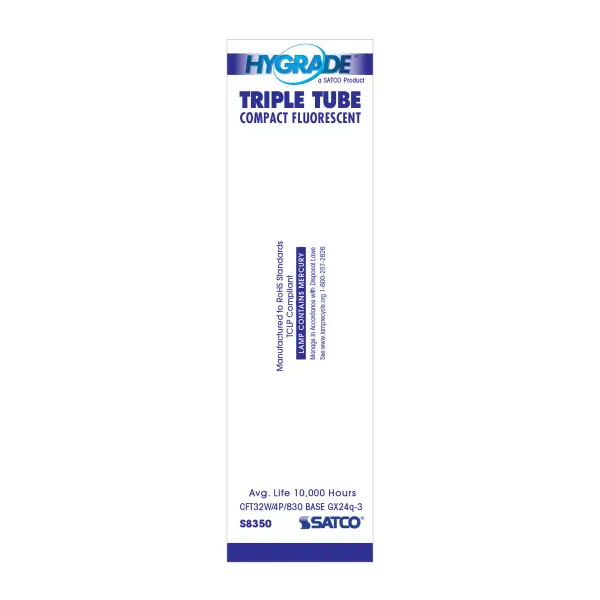 32 Watt - pin-based Compact Fluorescent - 3000K - 82 CRI - GX24q-3 (4-Pin) base - Image 5