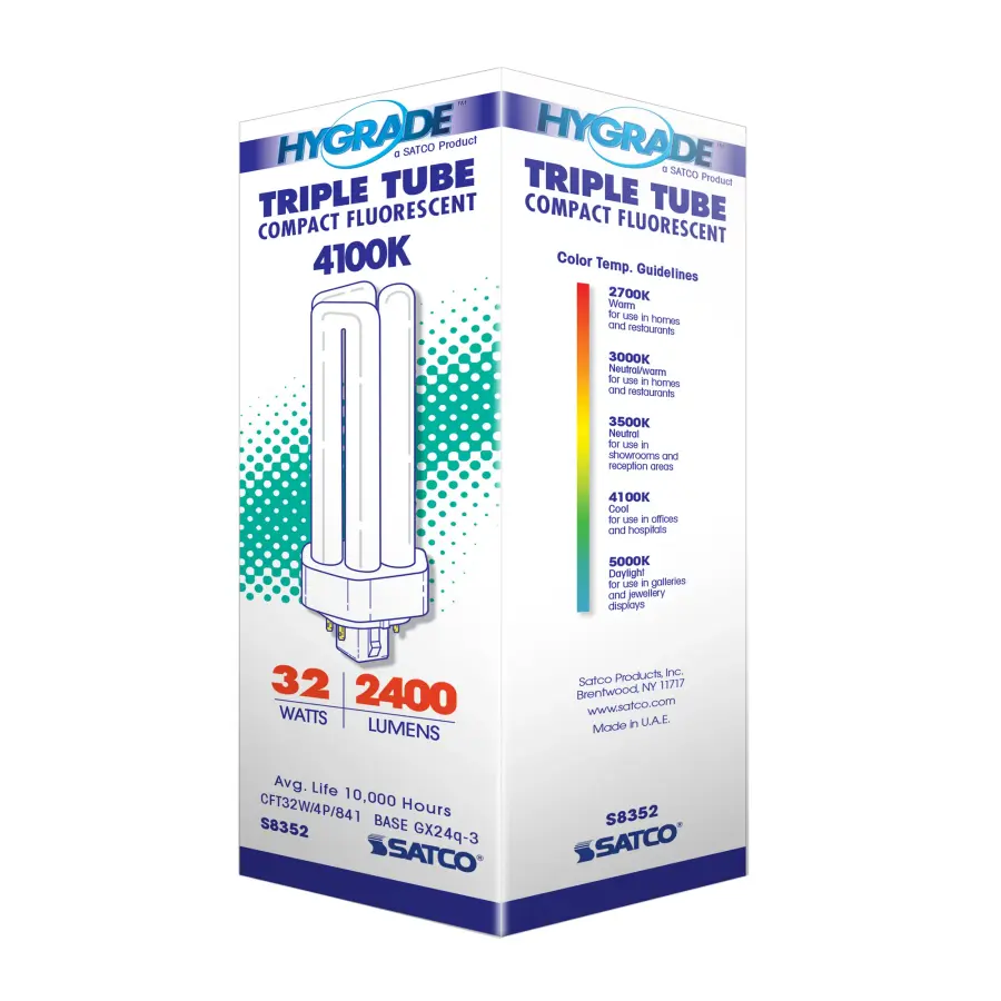 32 Watt - pin-based Compact Fluorescent - 4100K - 82 CRI - GX24q-3 (4-Pin) base - Image 8