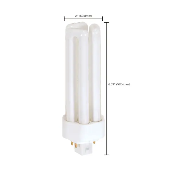 42 Watt - pin-based Compact Fluorescent - 3000K - 82 CRI - GX24q-4 (4-Pin) base - Image 8