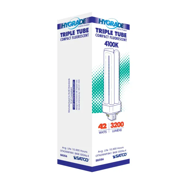 42 Watt - pin-based Compact Fluorescent - 4100K - 82 CRI - GX24q-4 (4-Pin) base - Image 7