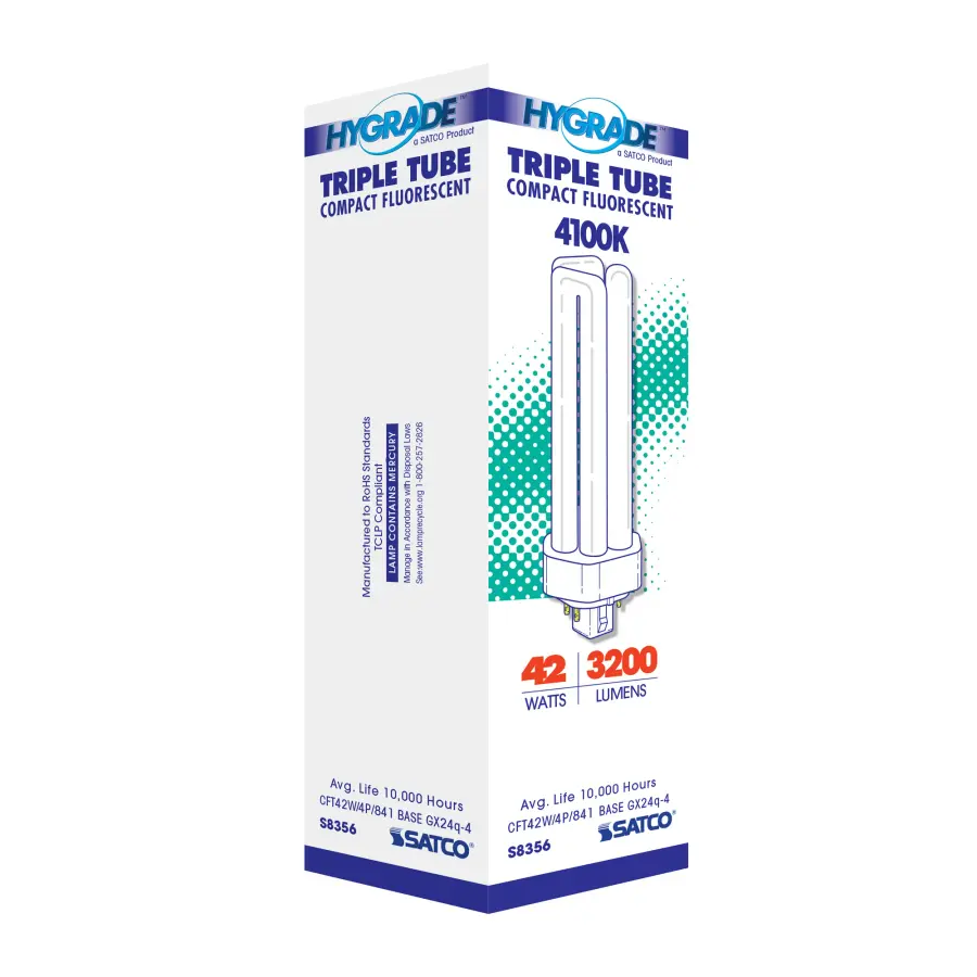 42 Watt - pin-based Compact Fluorescent - 4100K - 82 CRI - GX24q-4 (4-Pin) base - Image 7