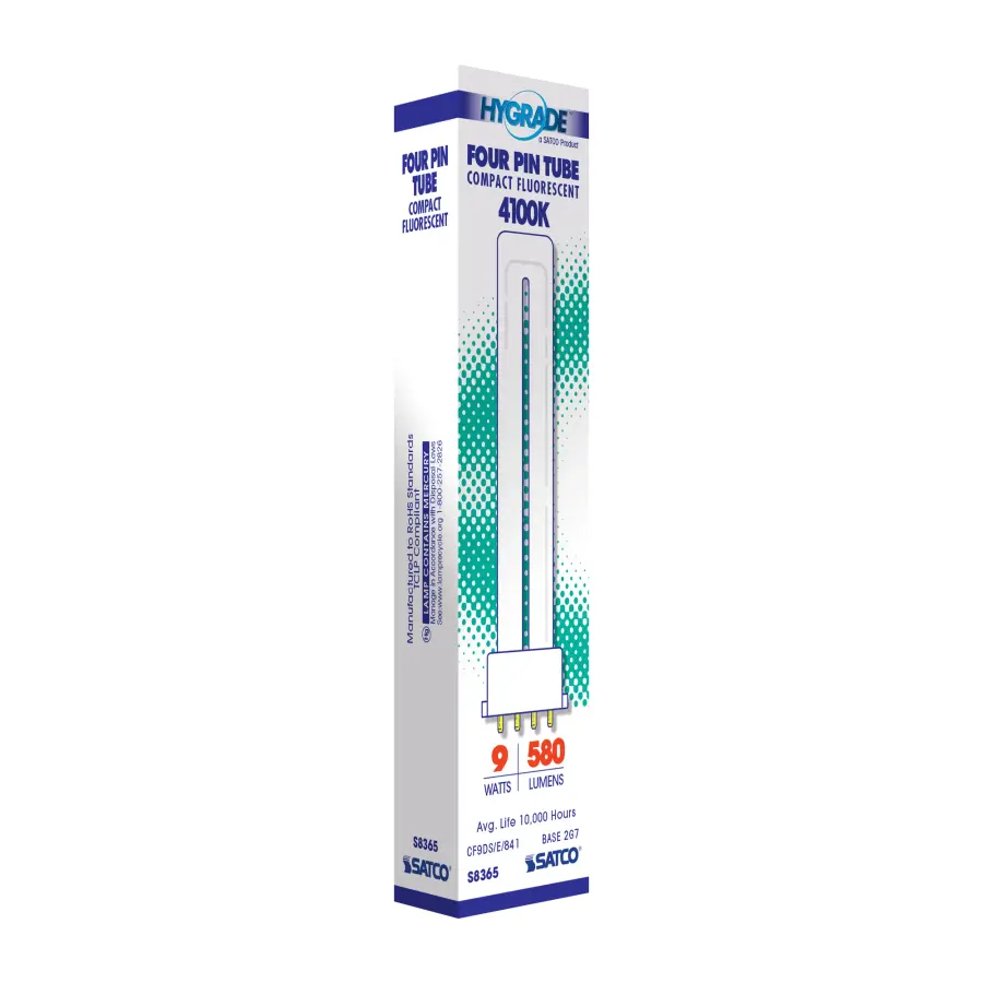 9 Watt - pin-based Compact Fluorescent - 4100K - 82 CRI - 2G7 base - Image 7