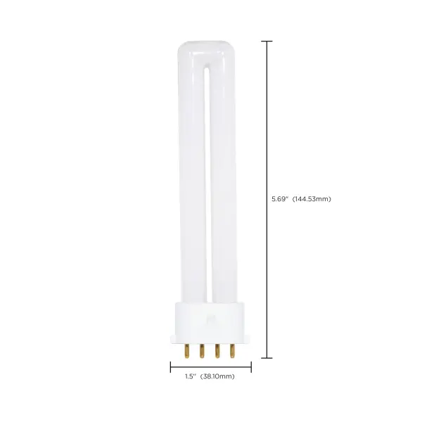 9 Watt - pin-based Compact Fluorescent - 4100K - 82 CRI - 2G7 base - Image 8