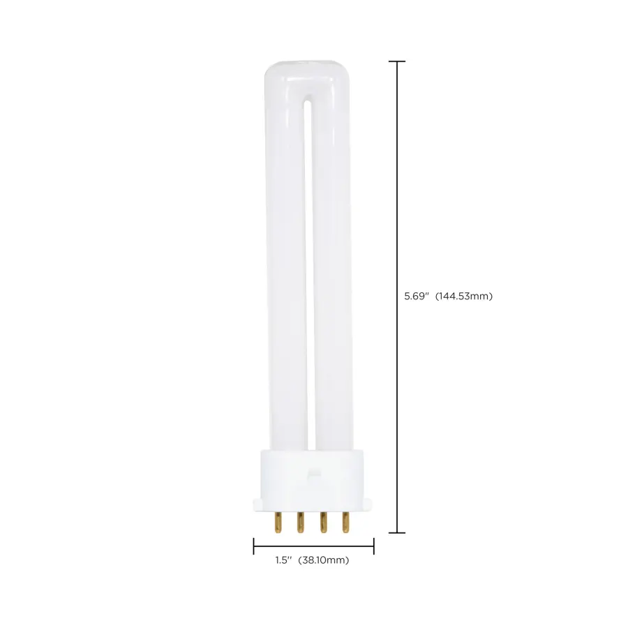 9 Watt - pin-based Compact Fluorescent - 4100K - 82 CRI - 2G7 base - Image 8