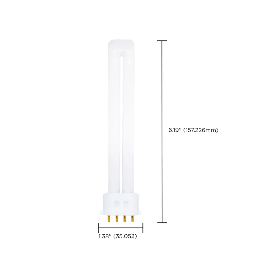 13 Watt - pin-based Compact Fluorescent - 2700K - 82 CRI - 2GX7 (4-Pin) base - Image 9