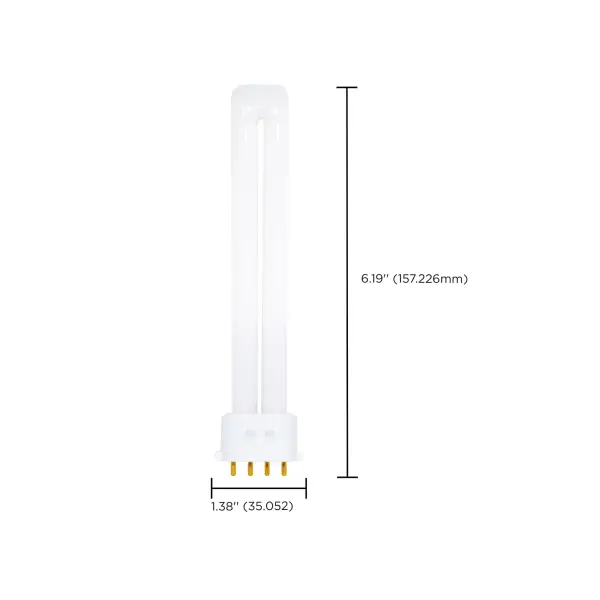 13 Watt - pin-based Compact Fluorescent - 3000K - 82 CRI - 2GX7 (4-Pin) base - Image 9