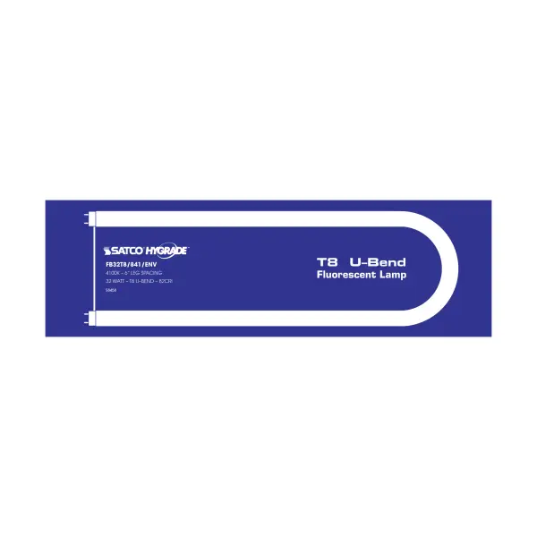 32 Watt - T8 - U-Bend Fluorescent - 4100K Cool White - 82 CRI - Medium Bi Pin base - alternate view