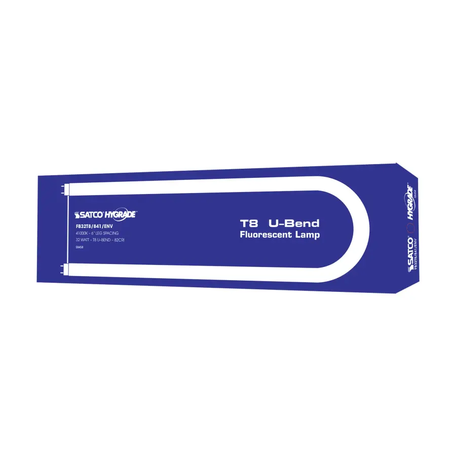 32 Watt - T8 - U-Bend Fluorescent - 4100K Cool White - 82 CRI - Medium Bi Pin base - Image 6