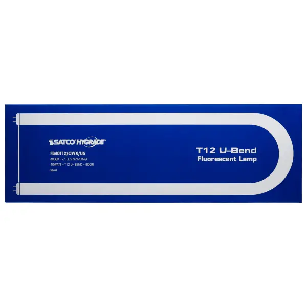 40 Watt - T12 - U-Bend Fluorescent - 4000K Cool White - 90 CRI - Medium Bi Pin base - Image 3
