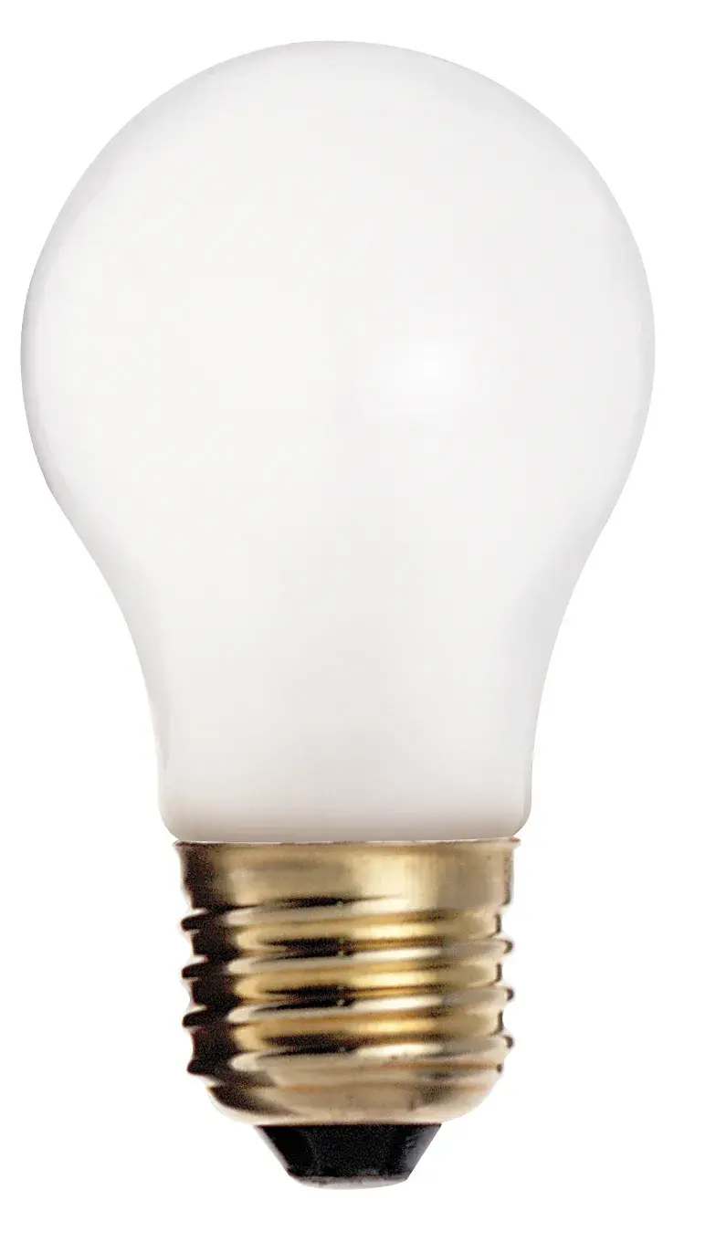 40 Watt A15 Incandescent - Frosted - 2500 Average rated hours - 280 Lumens - Medium base - 130 Volt - 4-Pack