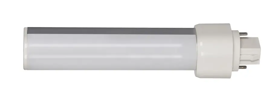9 Watt LED PL 2-Pin - 3000K - 950 Lumens - G24d base - 50000 Average rated hours - 120 Deg. Beam Angle - Horizontal - Type B - Ballast Bypass