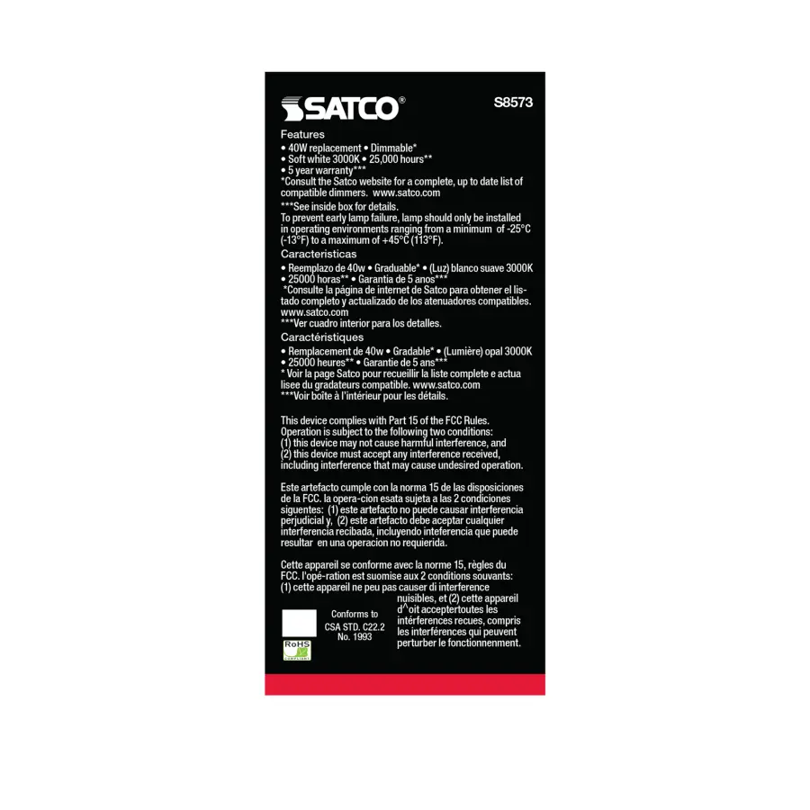 5 Watt - A15 LED - Frosted - 3000K - Medium base - 120 Volt - Image 4