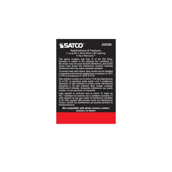 6.5 Watt - LED MR16 - 2700K - 40 deg. Beam Angle - GU10 base - 120 Volt - Image 5
