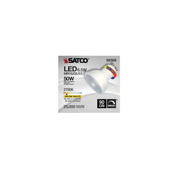 6.5 Watt - LED MR16 - 2700K - 40 deg. Beam Angle - GU10 base - 120 Volt - Image 9