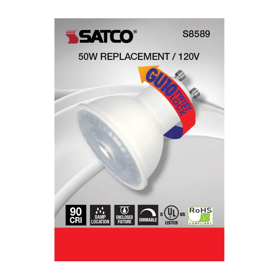 6.5 Watt - LED MR16 - 3000K - 40 deg. Beam Angle - GU10 base - 120 Volt - Image 4