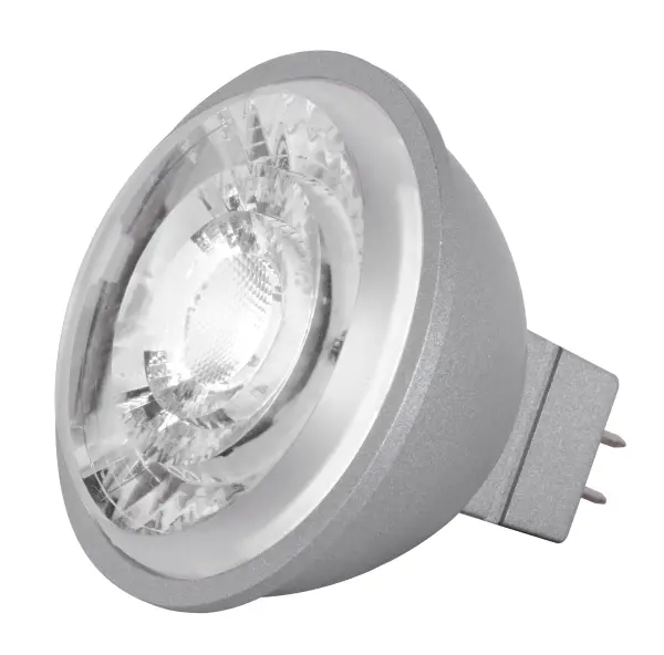 8W - LED MR16 - 3500K - 15 deg. beam spread - GU5.3 base - 12 Volt AC/DC